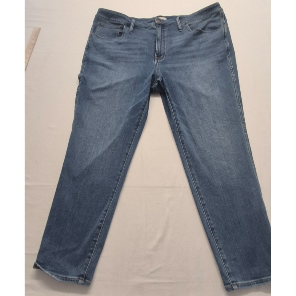 Madewell women's denim blue jeans plus size 24 10"high rise skinny medium wash